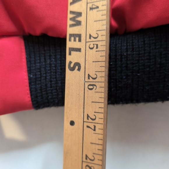 Alpinetek Short Down Red Fur-Trimmed Jacket - Picture 12 of 14